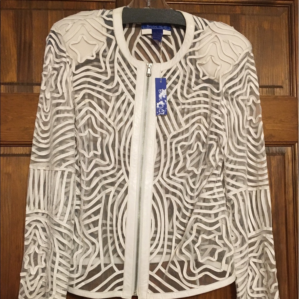 Leather Jacket-Blue Ice